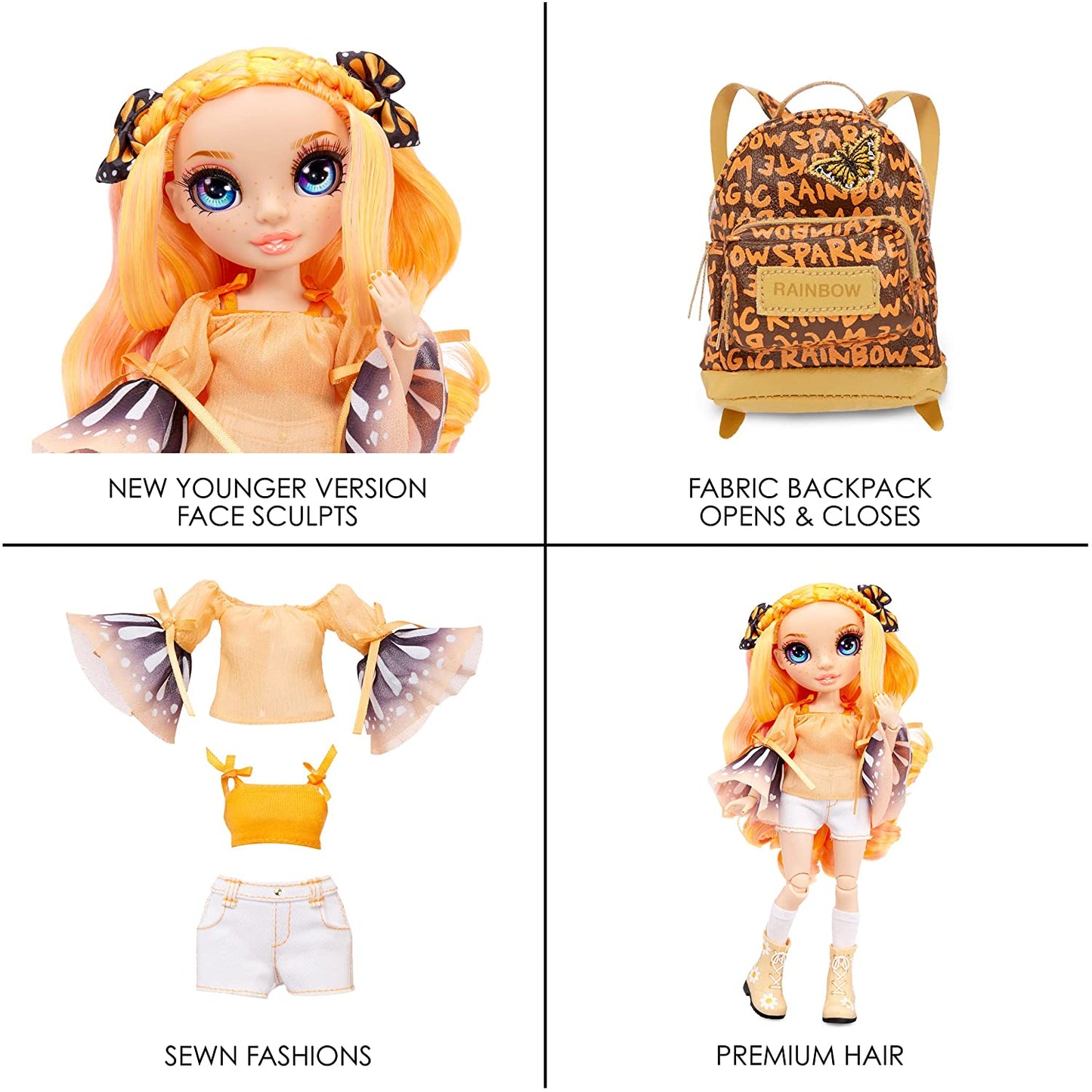 Rainbow High Jr. High-Poppy Rowan ROWAN-9-Inch (23cm)