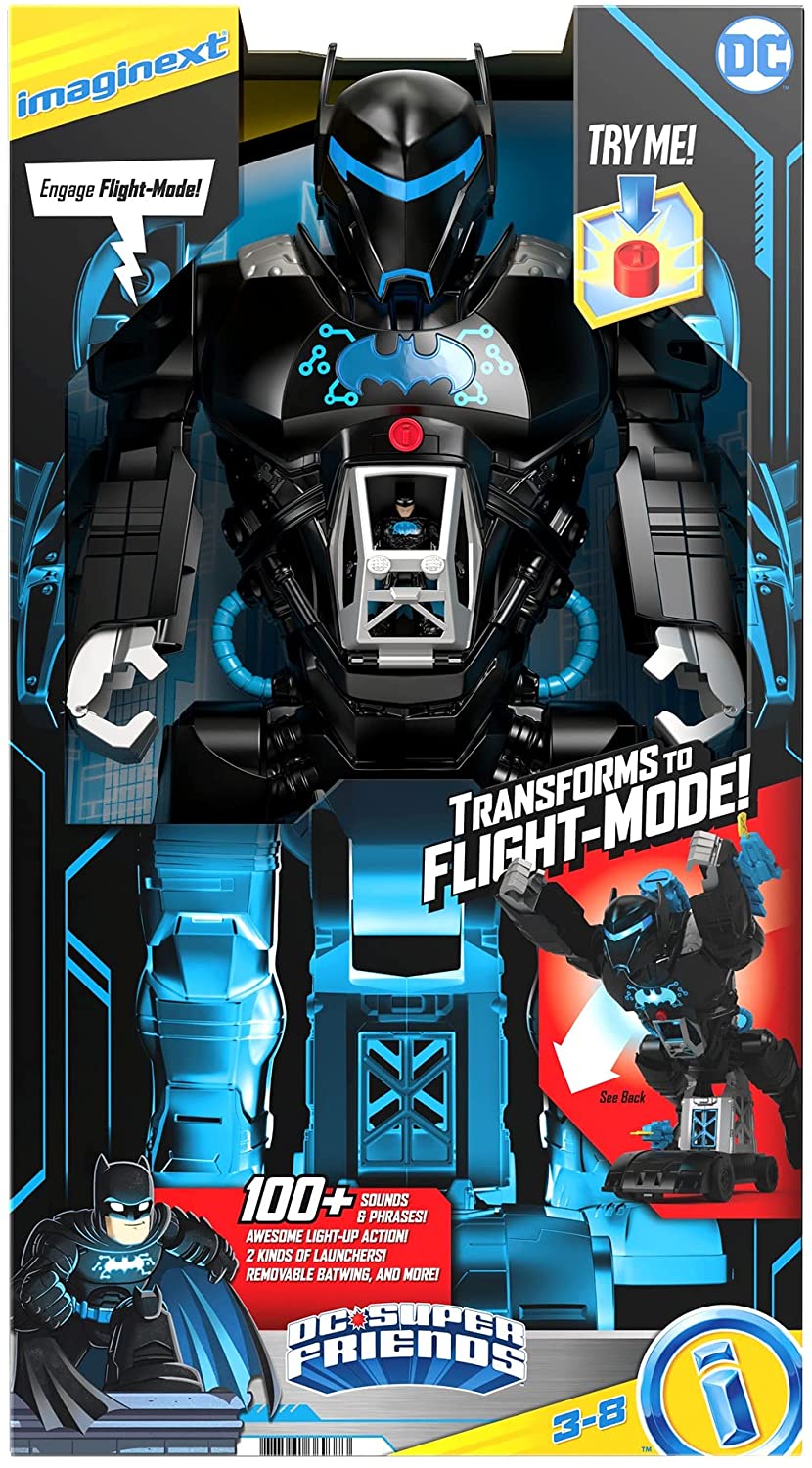 Fisher-Price Imaginext Super Friends Bat-Tech BatBot e Batman Figure