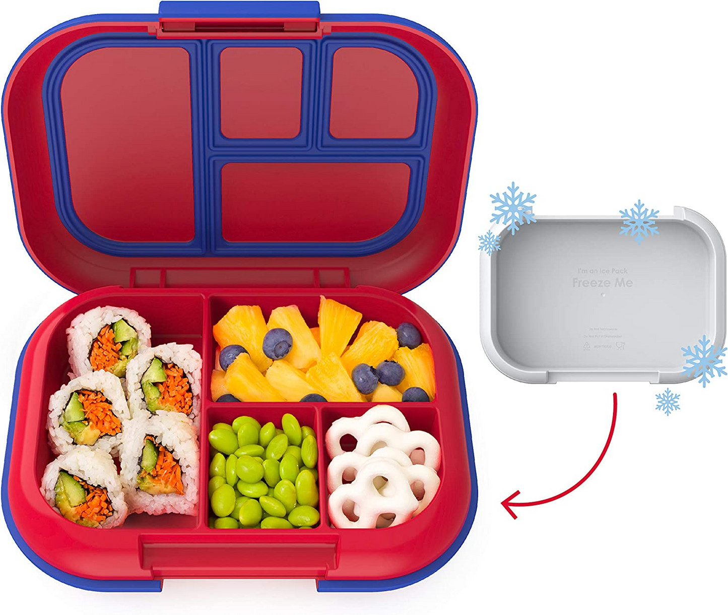 Bentgo Kids Chill Lunch Box - Solución de almuerzo estilo Bento con 4 compartimentos