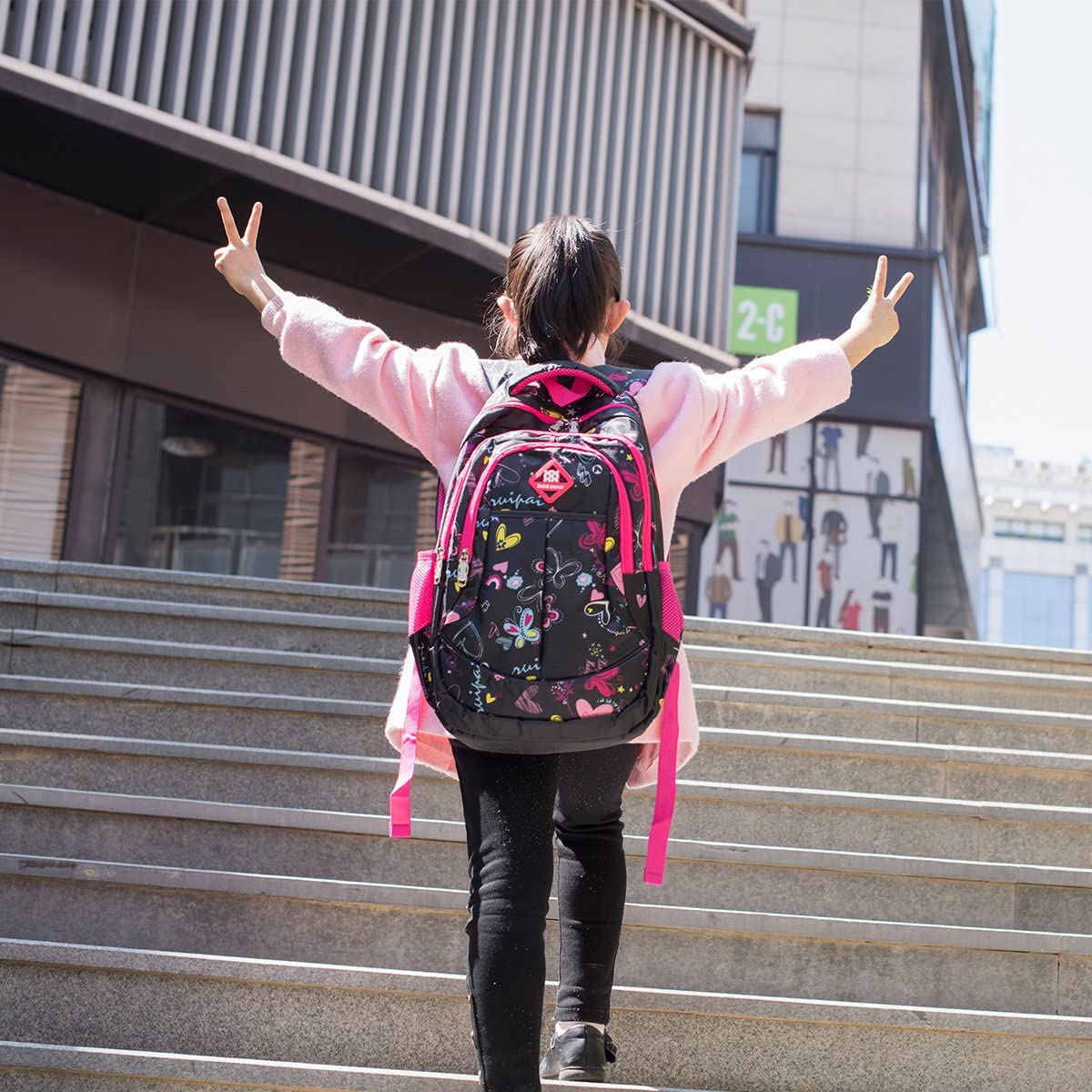 Bebamour - Mochila impermeável Roxa