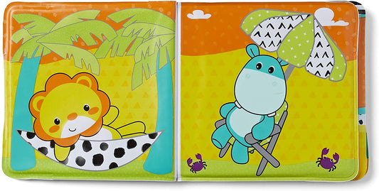 Infantino - Livro de banho de alto contraste para estimulação visual