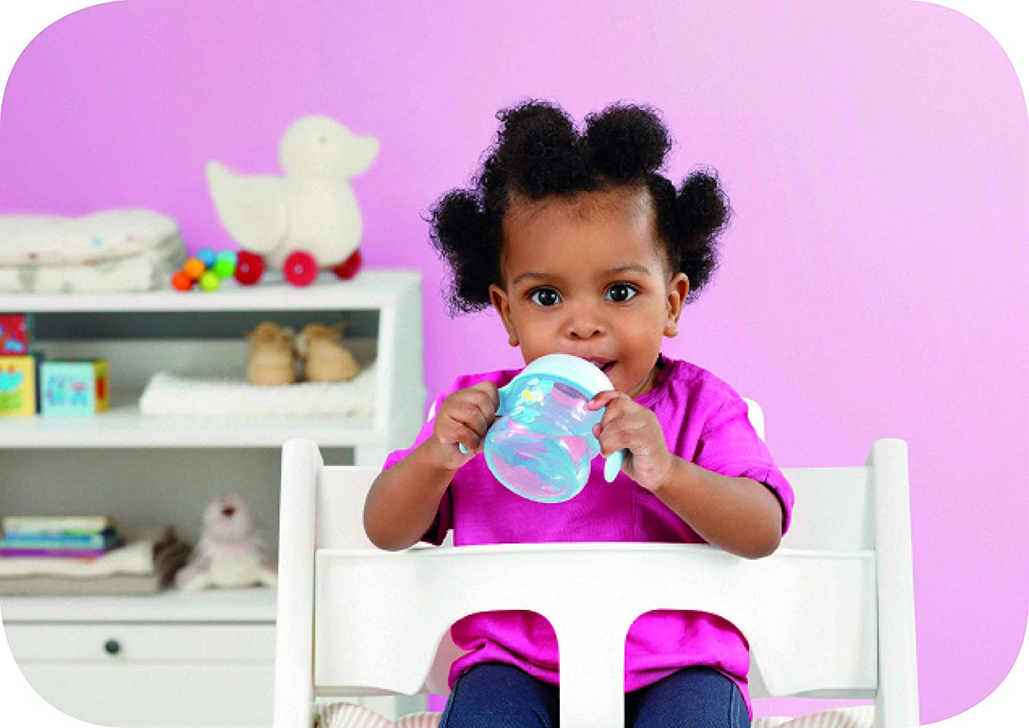 MAM - Conjunto de mamadeira com alças e chupeta 0+ meses ( os desenhos podem variar )