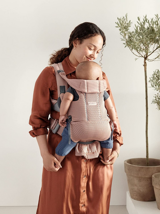BabyBjörn Mochila Porta Bebé Move, Malla 3D, Rosa Viejo