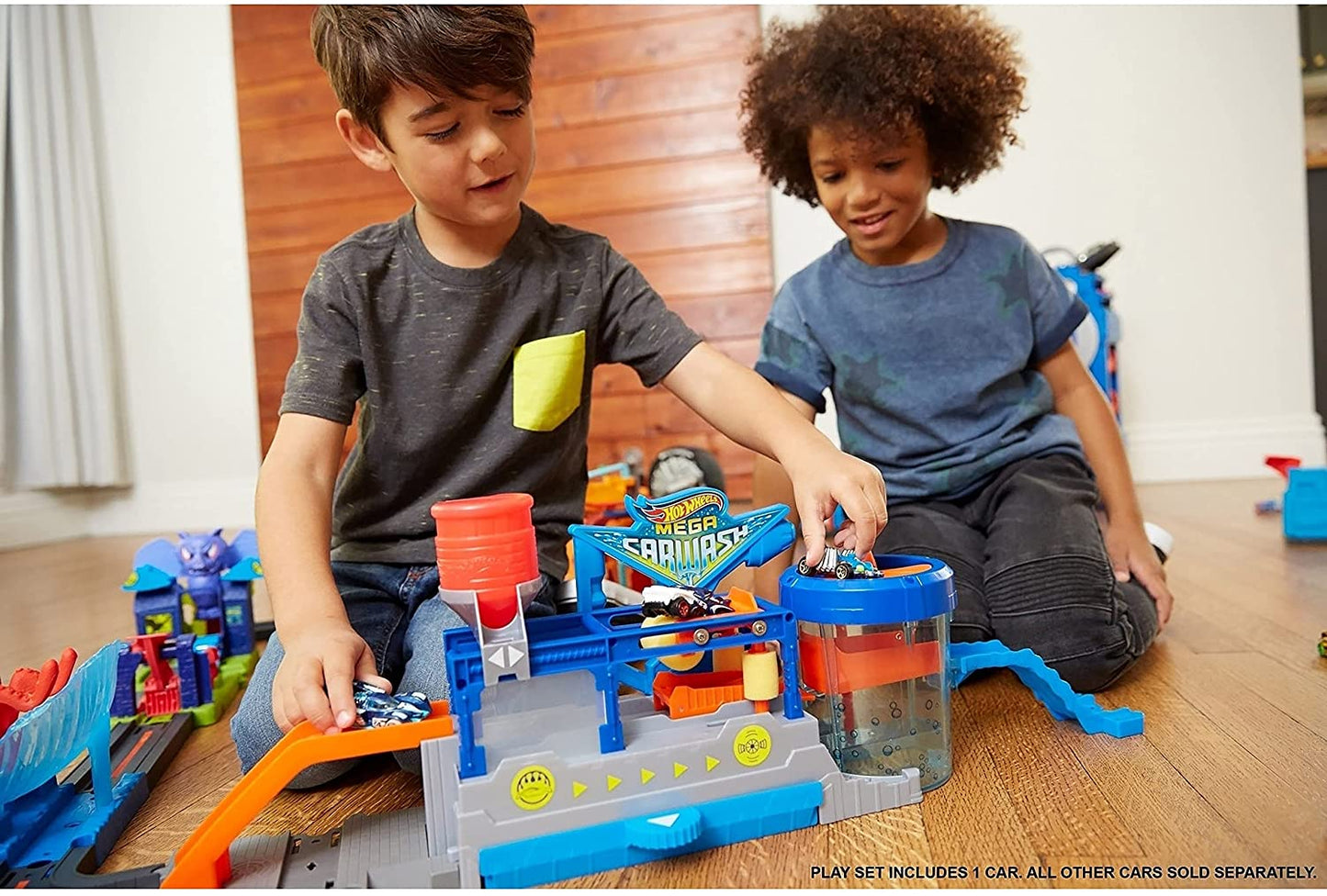 Hot Wheels FTB66 Juego de lavado de autos conectable