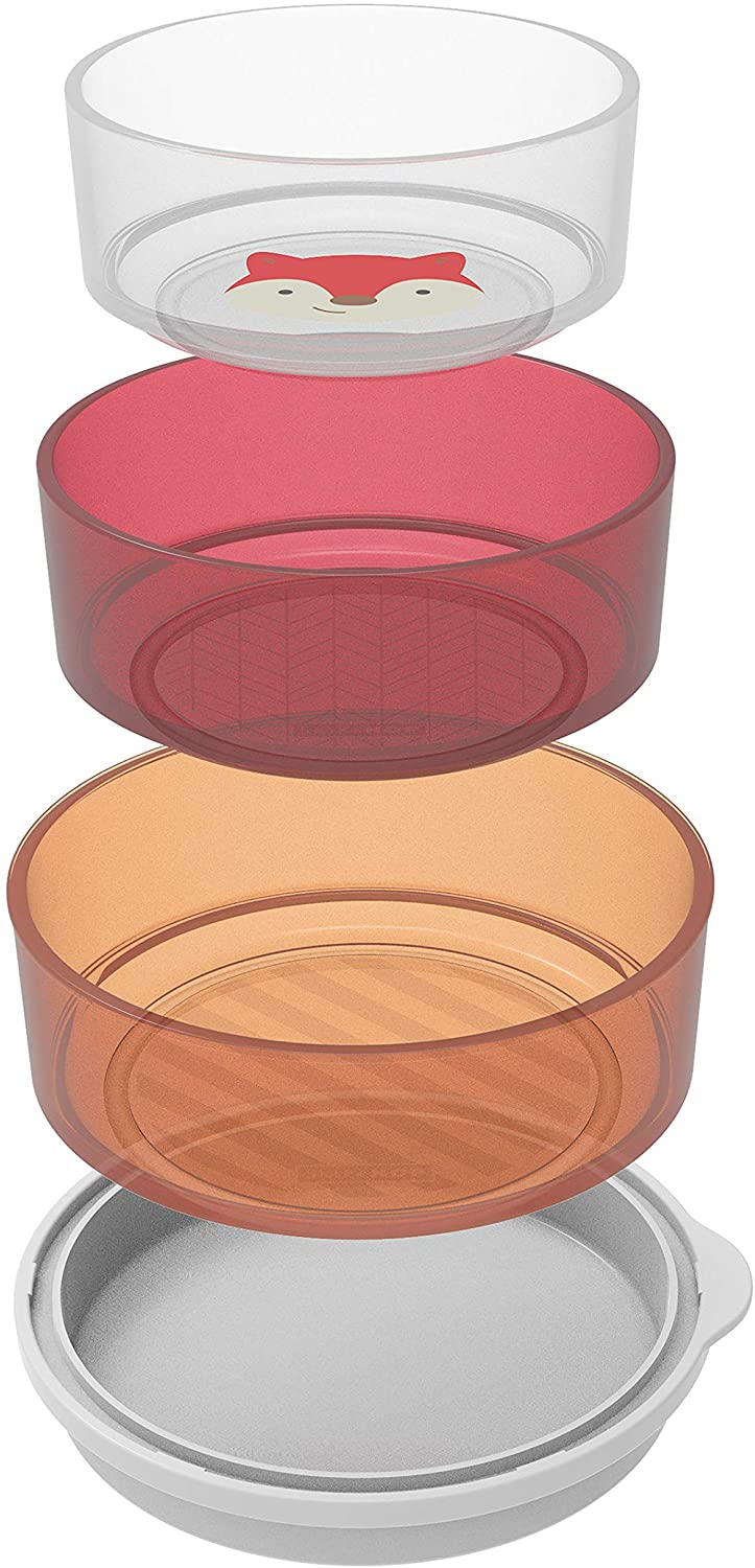 Skip Hop Zoo Tigelas Smart Serve Kit com 3