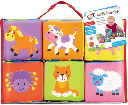 Galt Toys Bloques blandos, juguete apilable para bebés