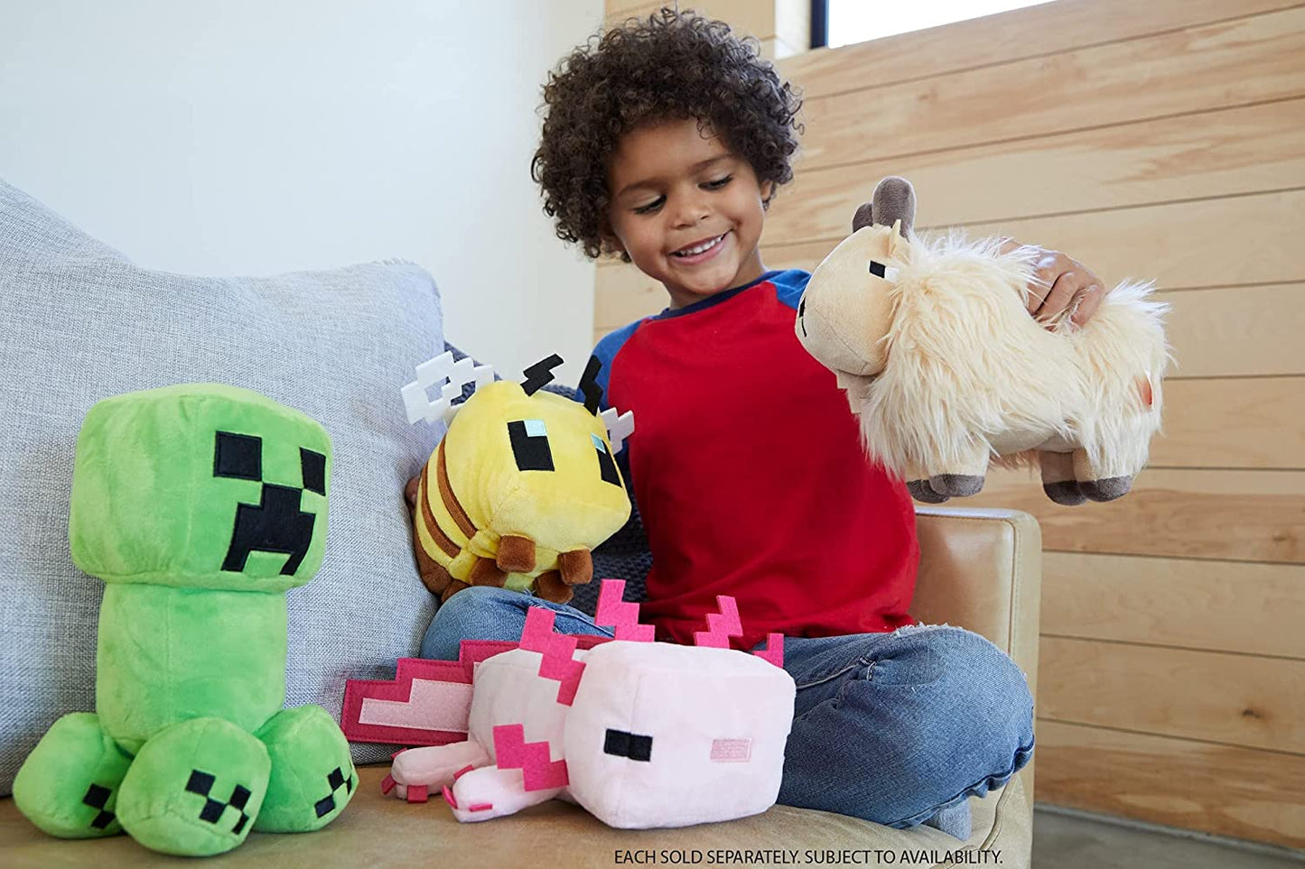 Minecraft HBN40 Bonecos de pelúcia de 8 polegadas, macios, presente colecionável para fãs de 3 anos ou mais, multicoloridos, 22,86 cm * 10,16 cm * 12,7 cm