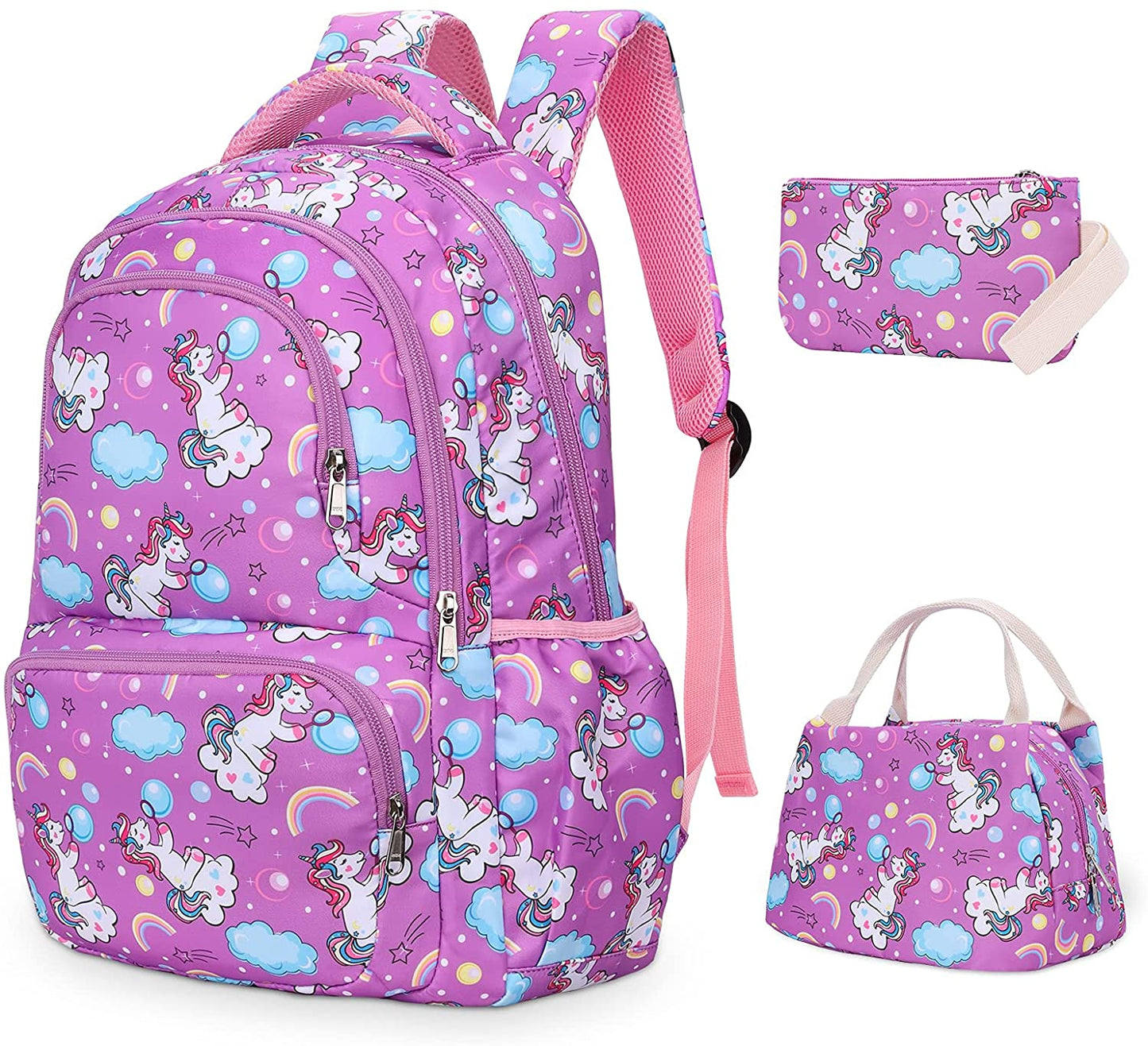 SAMIT - Mochila de Unicórnio 3 peças