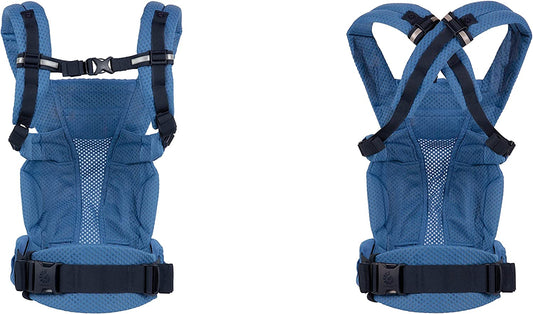 Ergobaby - Omni Breeze Carrier Porta-Bebês SoftFlex 20kg+ - 4 posições - Sapphire Azul