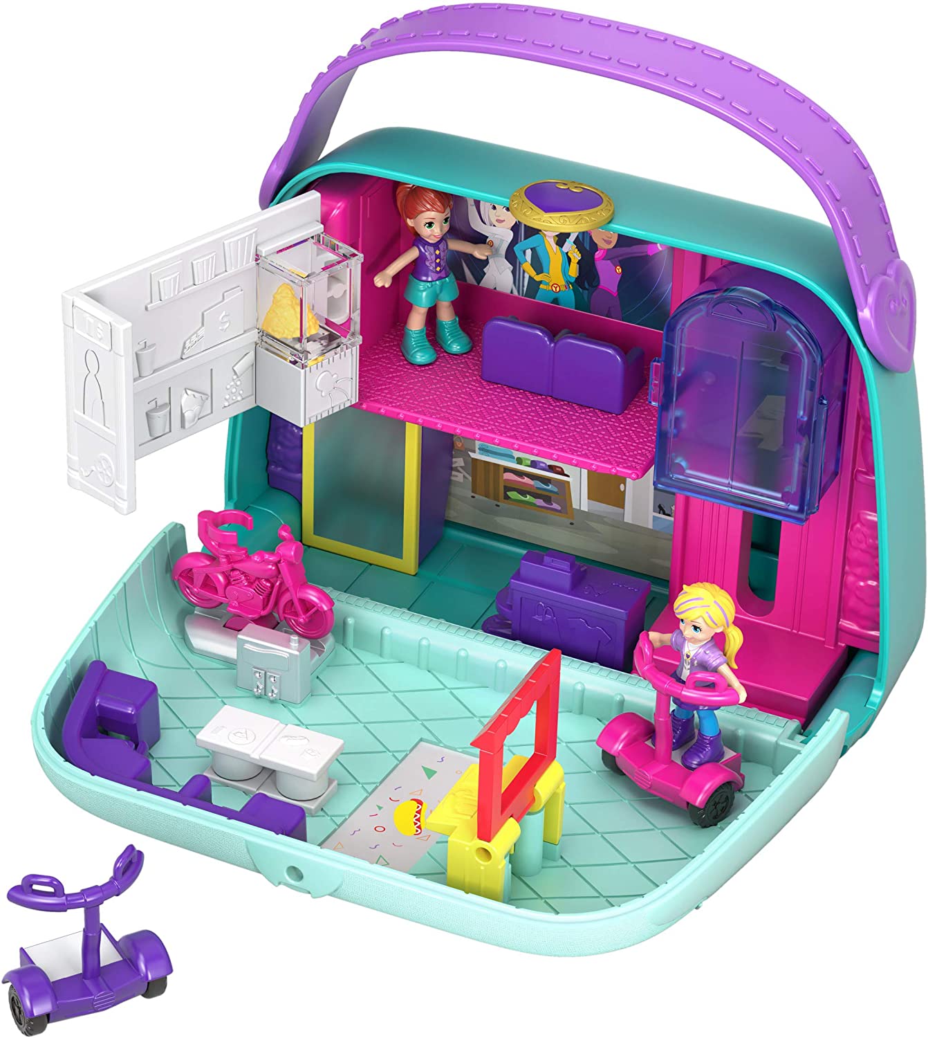 Polly Pocket GCJ86 Centro Comercial Mundo Pocket, Multicolor