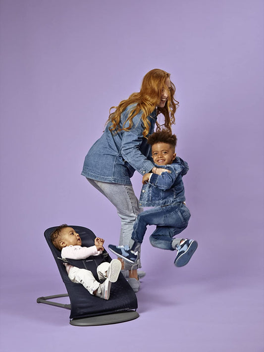 BabyBjörn Bouncer Bliss, Mesh, Navy Blue