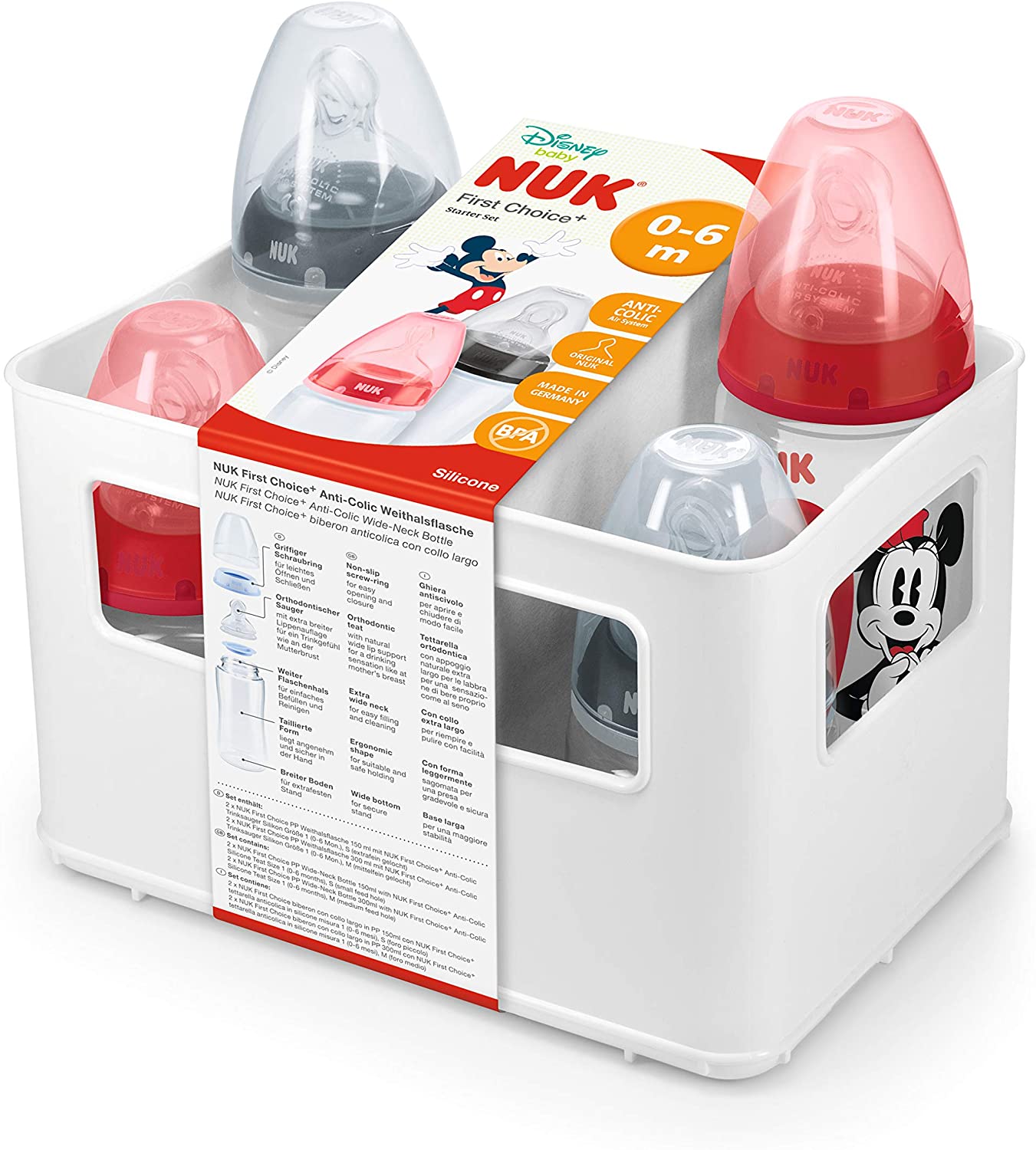 NUK Disney - Set de 4 biberones