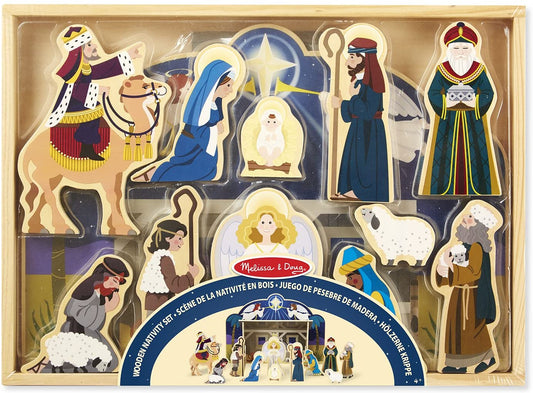 Melissa & Doug - Conjunto de presépio de Natal, multicolorido