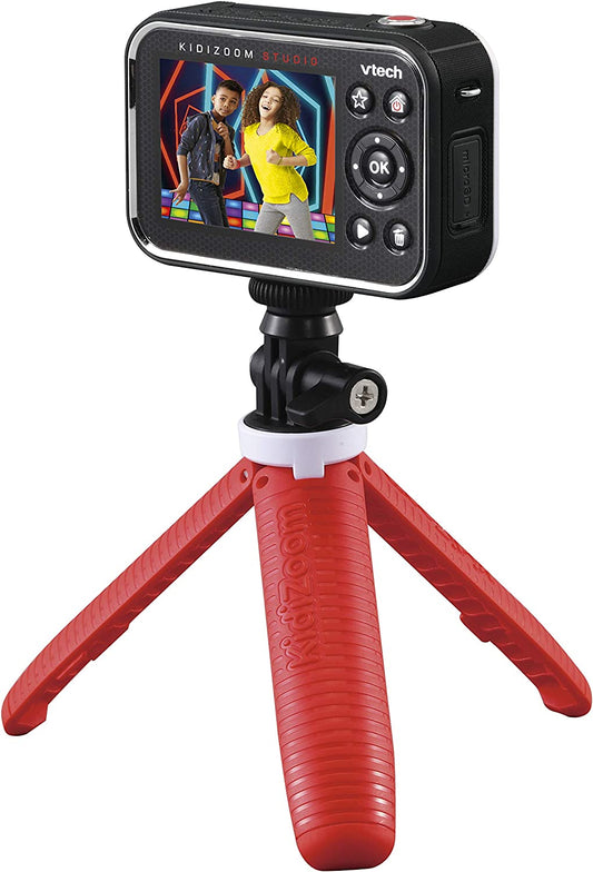 VTech - KidiZoom Studio Câmera de Vídeo para Crianças com Jogos Divertidos - Rosa