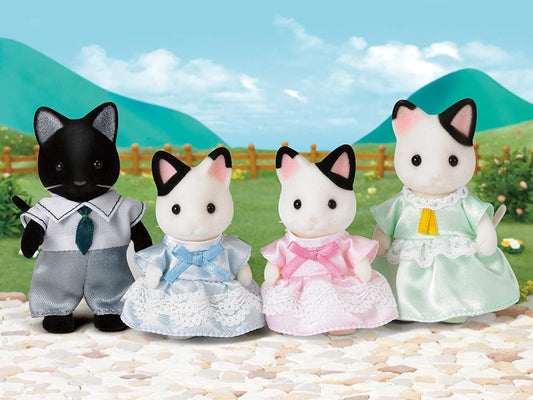 Sylvanian Families - Familia de gatos Tuxedo