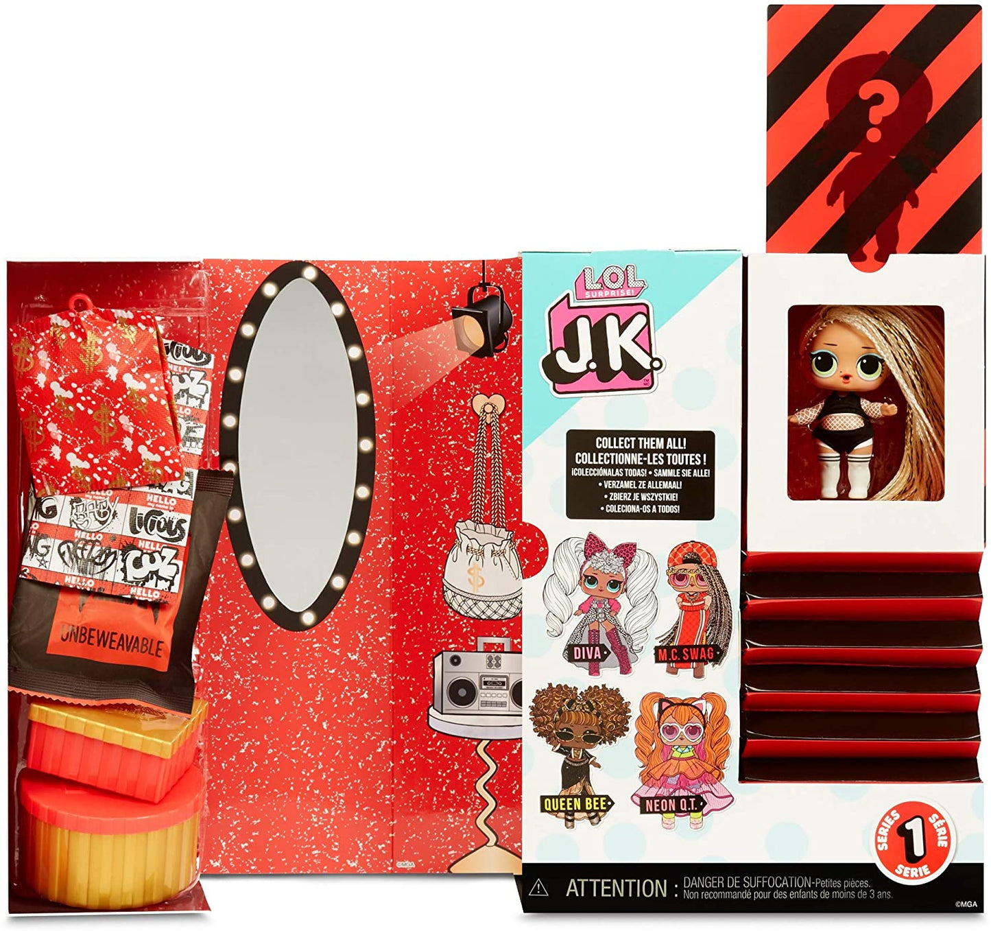 Muñeca LOL Surprise JK Mini Fashion - 15 Sorpresas, Ropa y Accesorios - Coleccionables