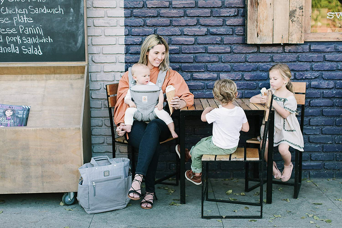 Ergobaby Canguru Omni 360 de 4 posições (Pearl Grey)