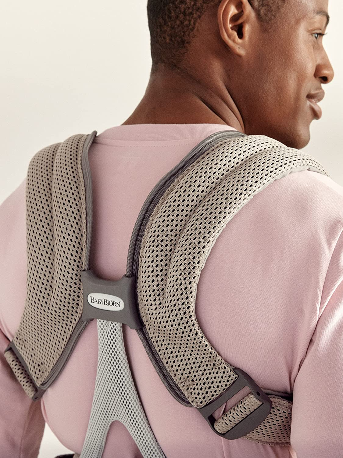 BabyBjörn Mochila Porta Bebé Move, Malla 3D, Beige Gris