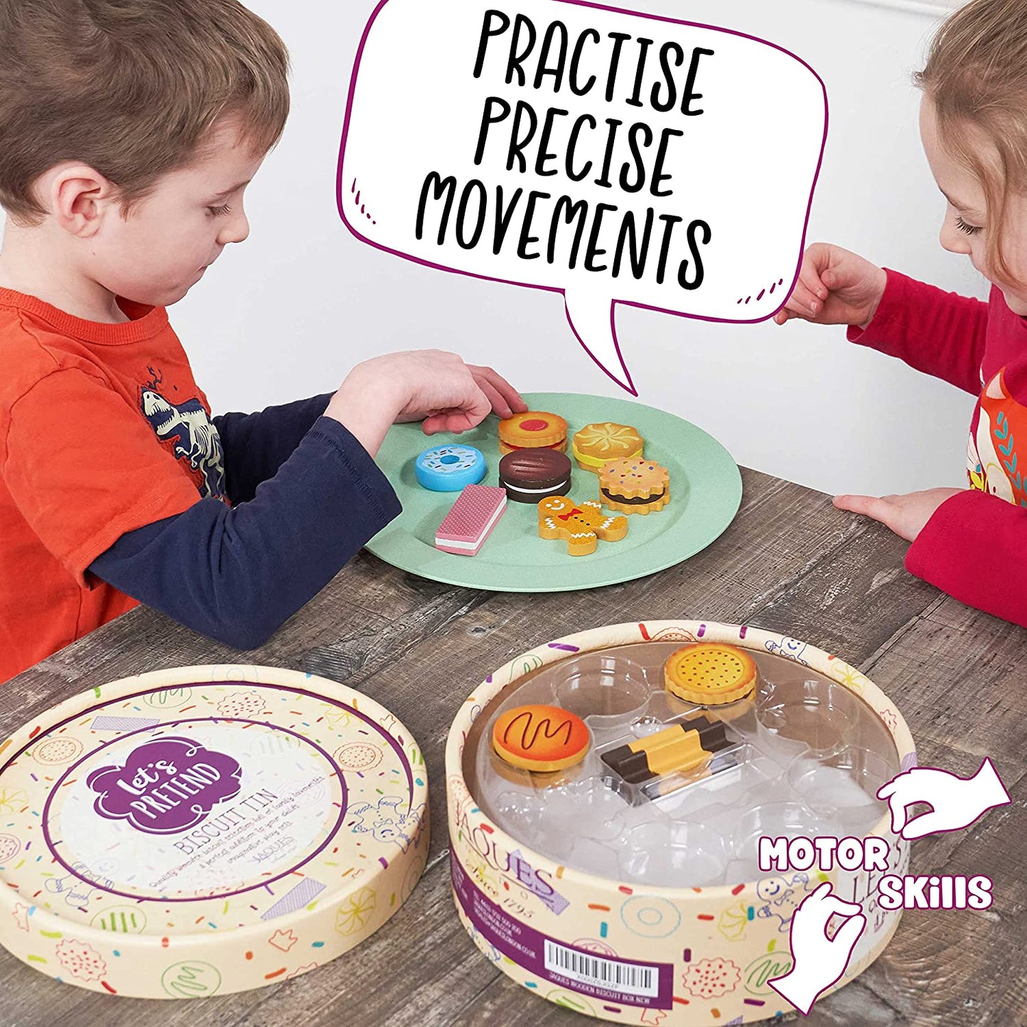 Jaques of London - Conjunto de madeira para brincar com comida