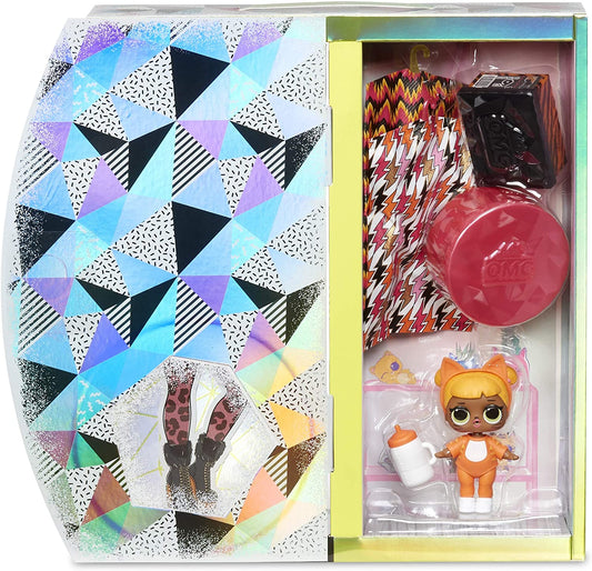 L.O.L. Surprise! O.M.G. Winter Chill Missy Meow & Baby Cat Doll with 25 Surprises