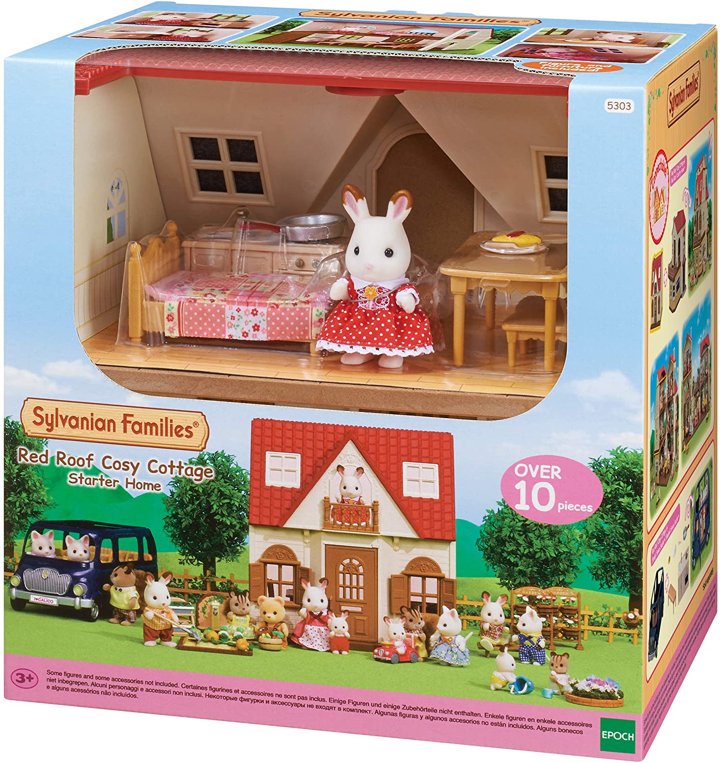 Sylvanian Families 5303 - Acogedora cabaña con techo rojo