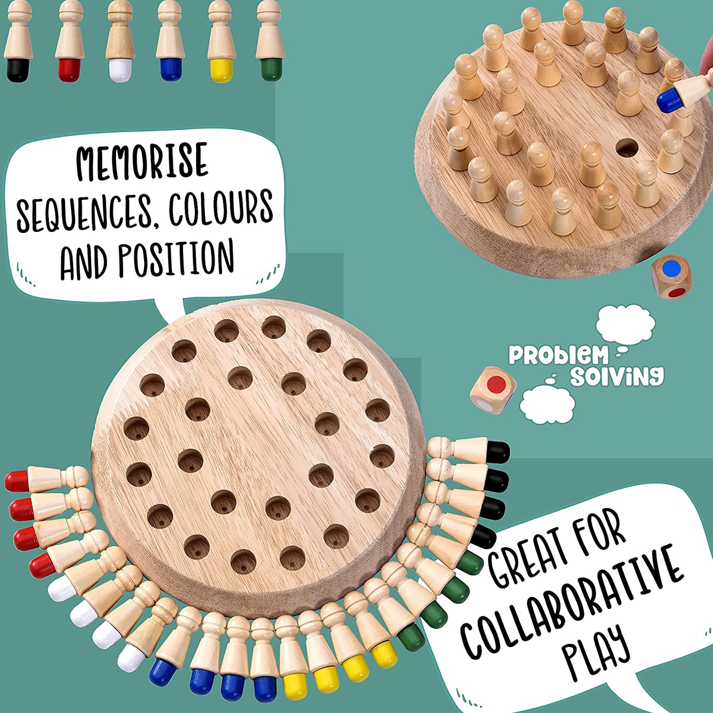 Jaques of London - Jogo da Memória de Madeira