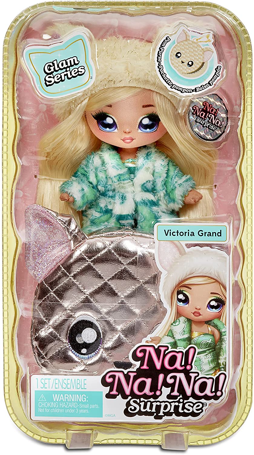 ¡No! ¡No! ¡No! Muñeco Pompón Sorpresa 2 en 1 Glam Serie 1 - Victoria Grand