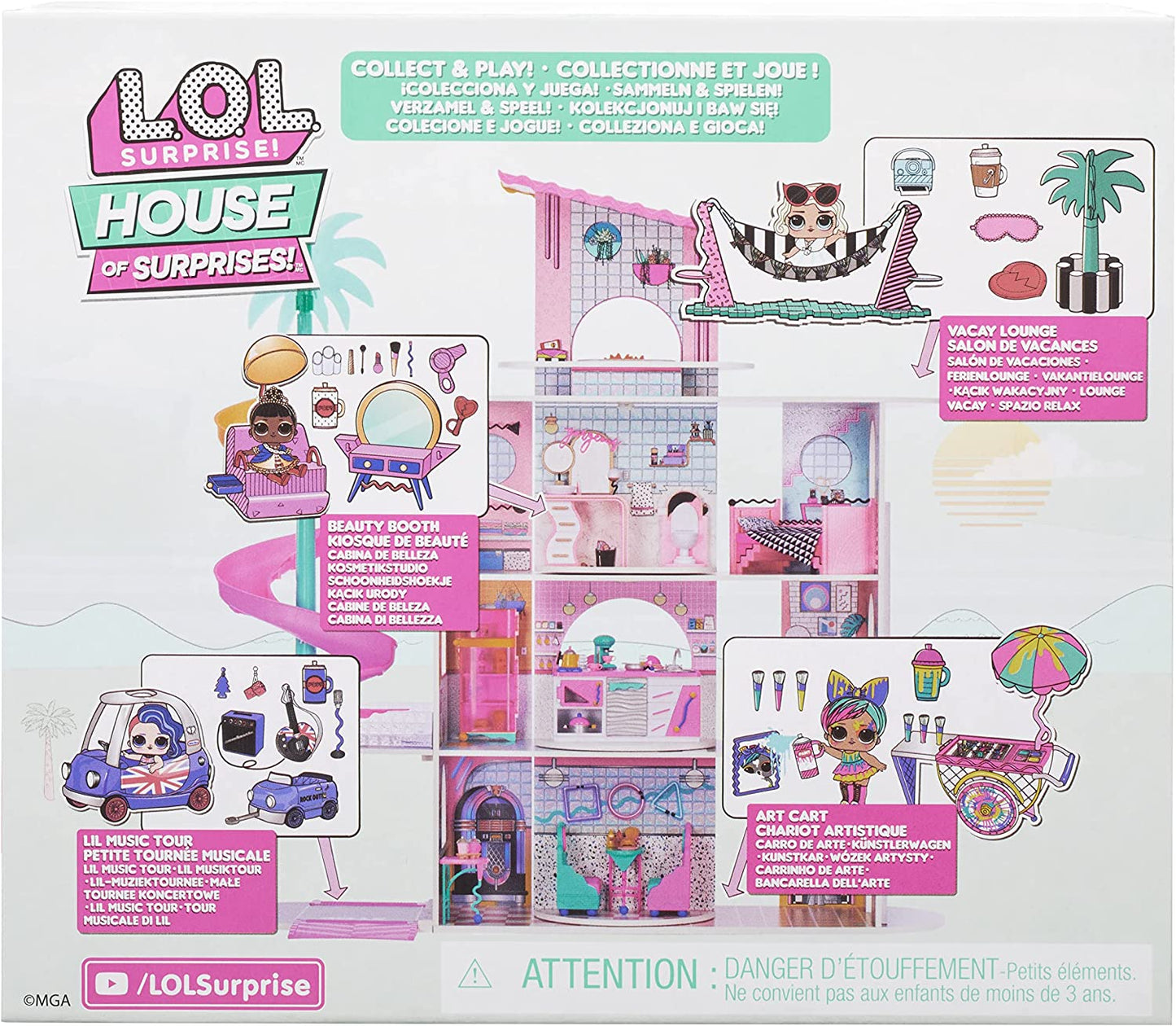 L.O.L Surprise! - House Playset-Lil Music Tour - 583783EUC LOL OMG