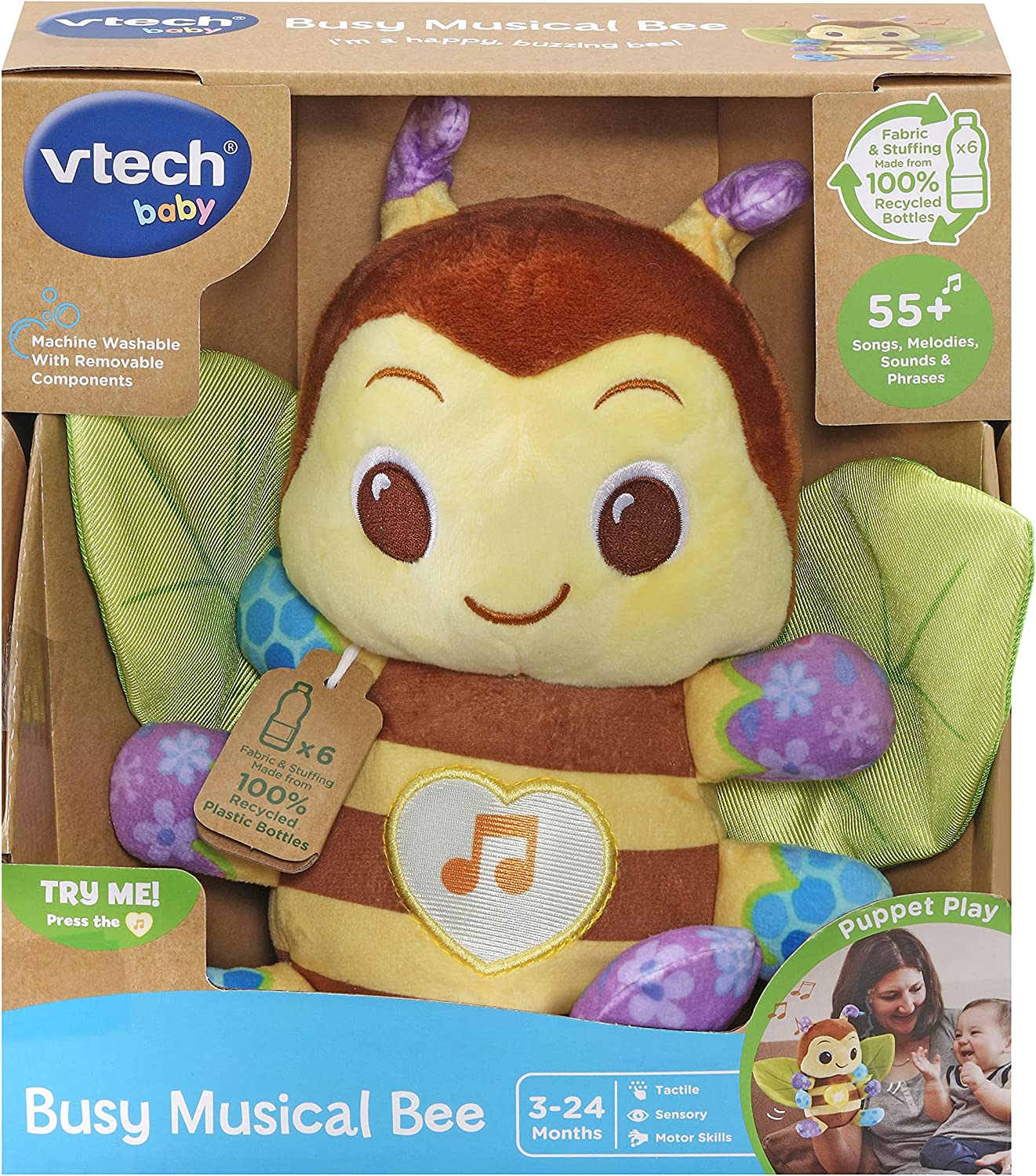 VTech - Abelha Musical Sensorial com Luzes e Música (3 a 24 meses)