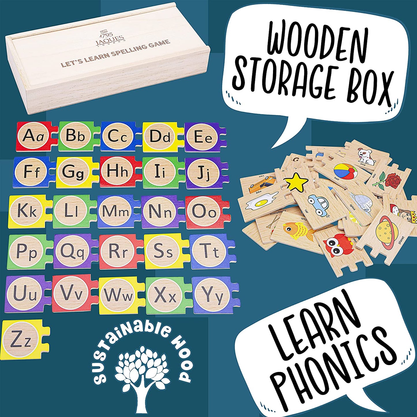 Jaques of London - Quebra-cabeça do alfabeto