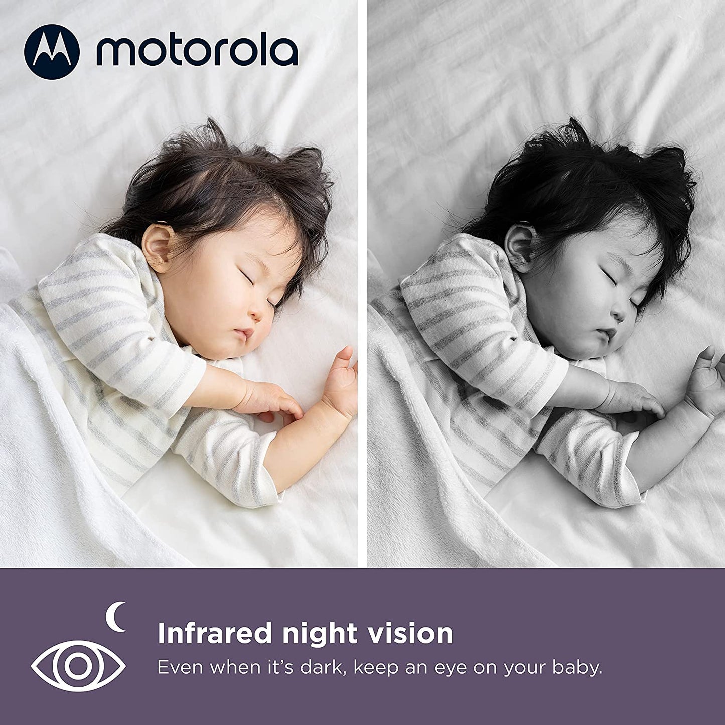 Motorola Nursery VM64 Connect Babá Eletrônica com Câmera e Visão Noturna