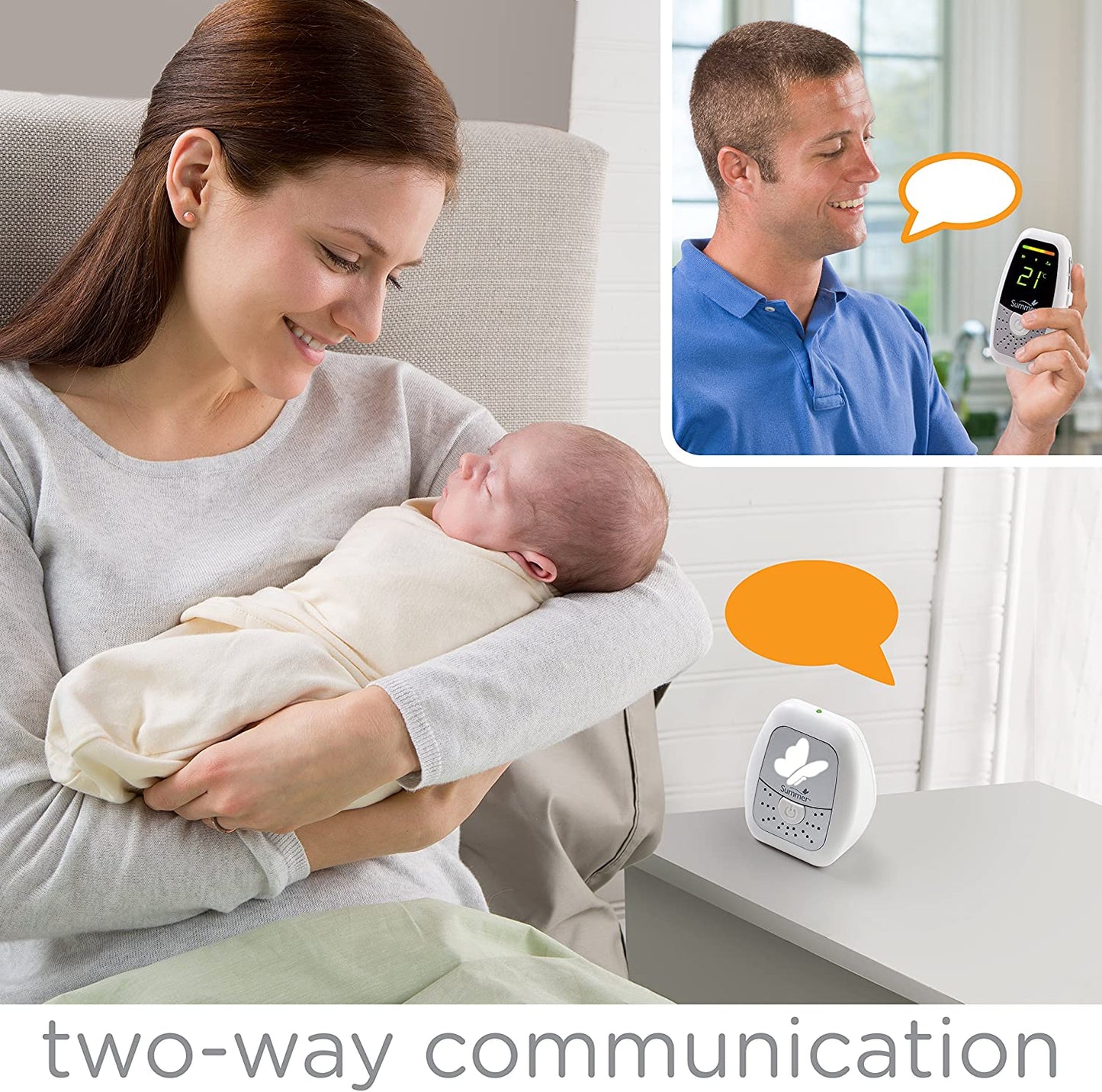 Summer Infant - Monitor de audio Baby Wave Deluxe