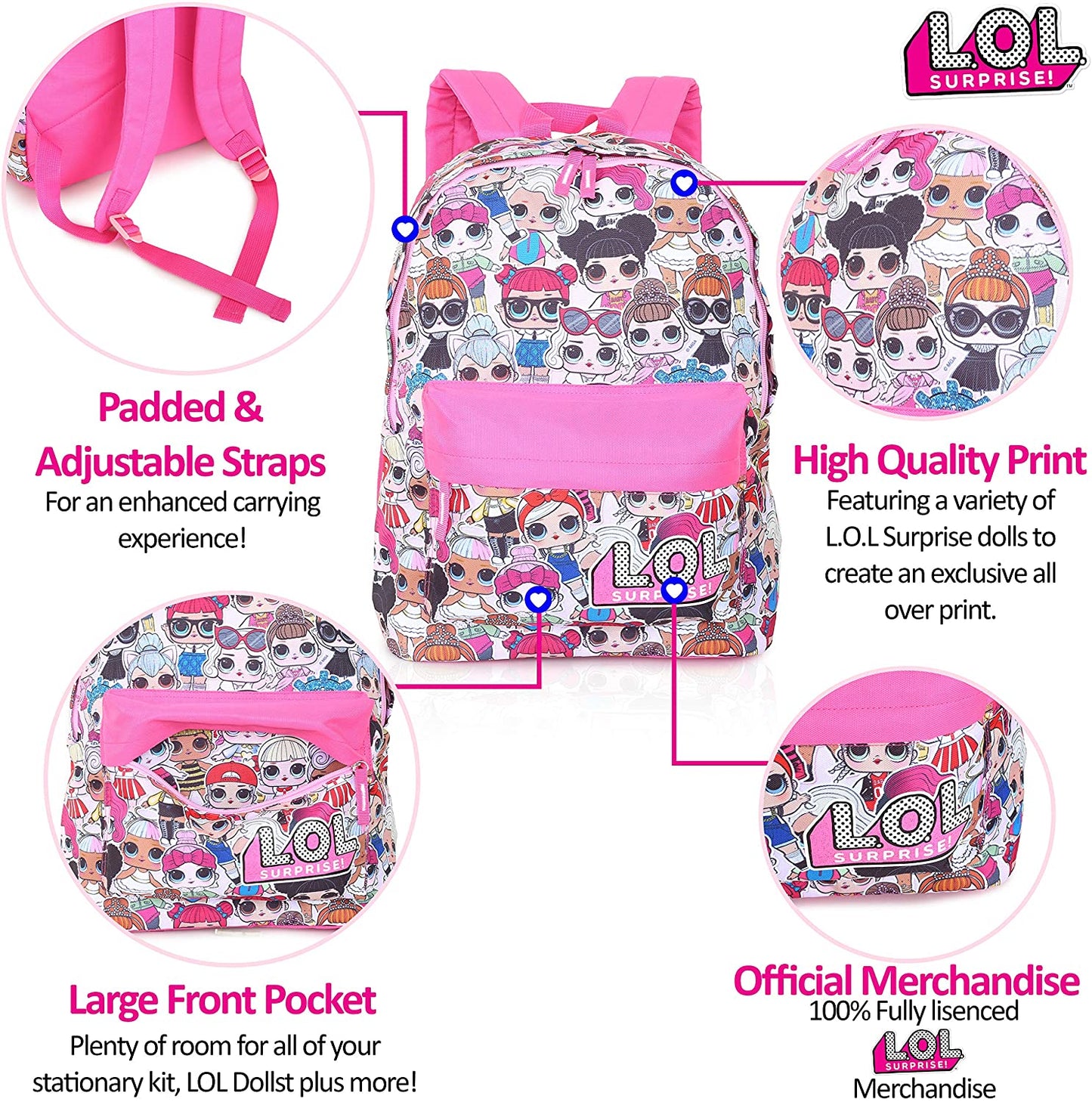 L.O.L. Surprise - Mochila escolar