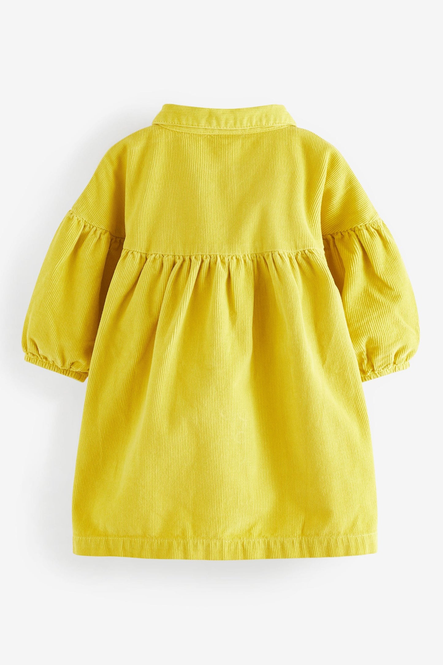 |BabyGirl| Vestido de algodão - Cordão Amarelo (3meses-7anos)
