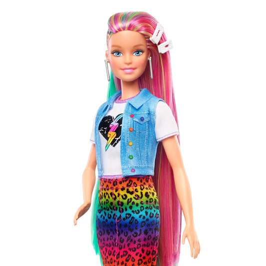 Barbie - Muñeca con pelo de guepardo
