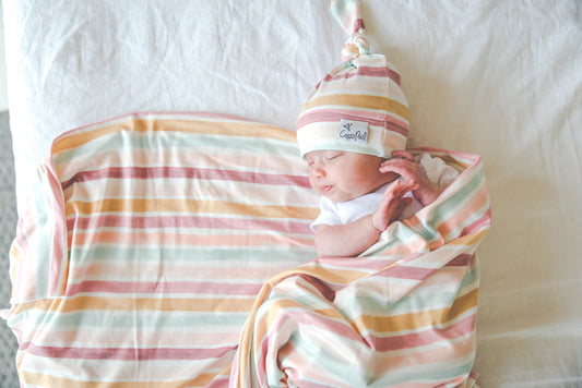 Copper Pearl de tricô Swaddle Manta Enchanted