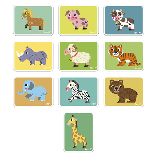 Janod Libro magnético Learn Animals con 30 imanes