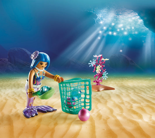 Playmobil Magic- Coleccionistas de Perlas con Manta Raya