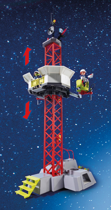 Playmobil 9488 Cohete de misión espacial con lugar de lanzamiento con luces y sonido