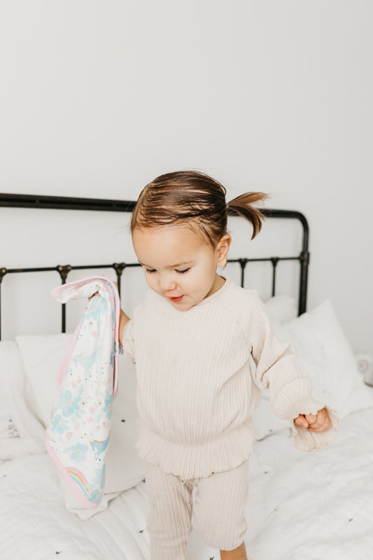 Copper Pearl Lovey 3 Camadas Confortável de Cobertor Extravagante 2Pk