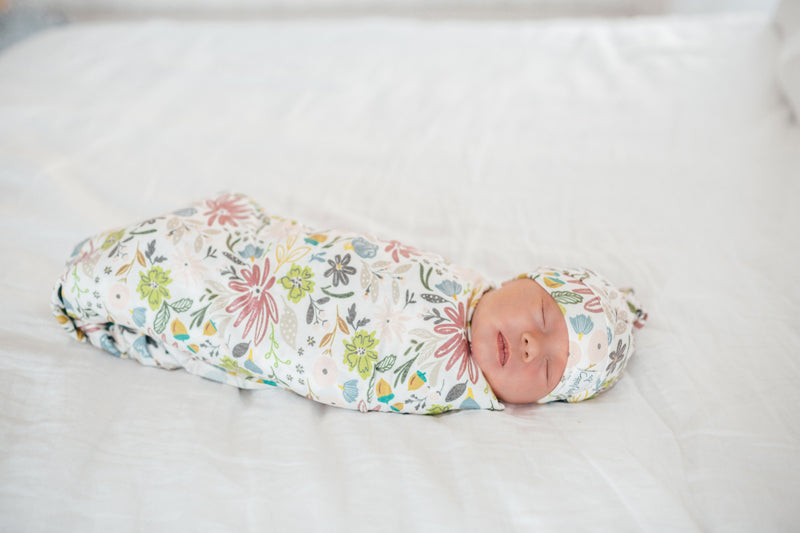 Copper Pearl Top Knot Chapéu Olive 0-4m