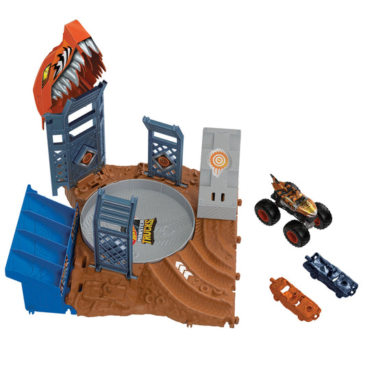 Hot Wheels Monster Trucks Shark Spin Out Juego de juegos