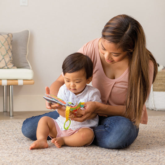 Libro de pañuelos infantiles Infantino Link y Squeak