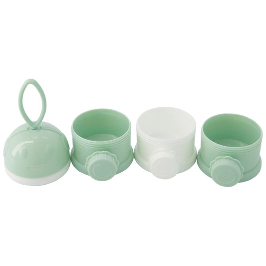 Kikka Boo Milk Formula Dispensador portátil triple apilable Menta