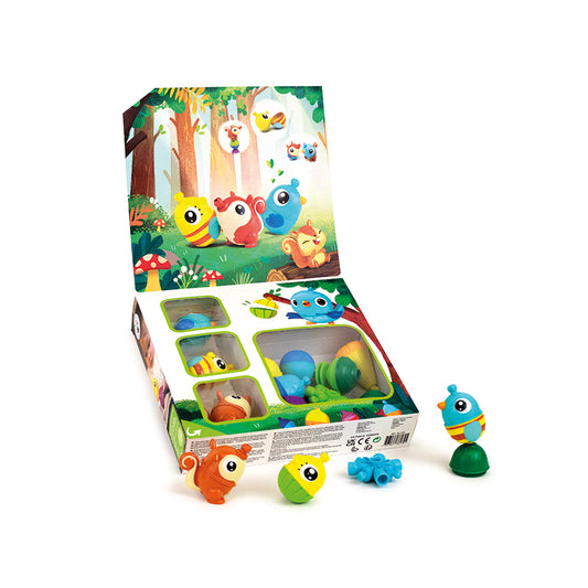 Lalaboom - Conjunto de animais com caixa de presente 25Pk