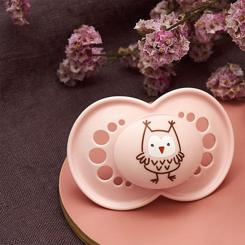 MAM Chupeta Nature Original Matt Pink 12m+ Kit com 2 Unidades