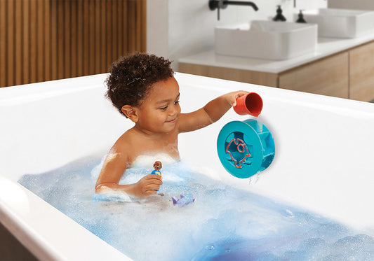 Playmobil 1.2.3 Rueda Acuática AQUA con Bebé Tiburón