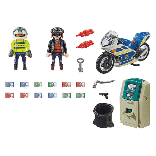 Playmobil 70572 Persecución policial del ladrón de bancos en acción