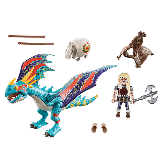 PLAYMOBIL 70728 DreamWorks Dragones Astrid y Tormenta