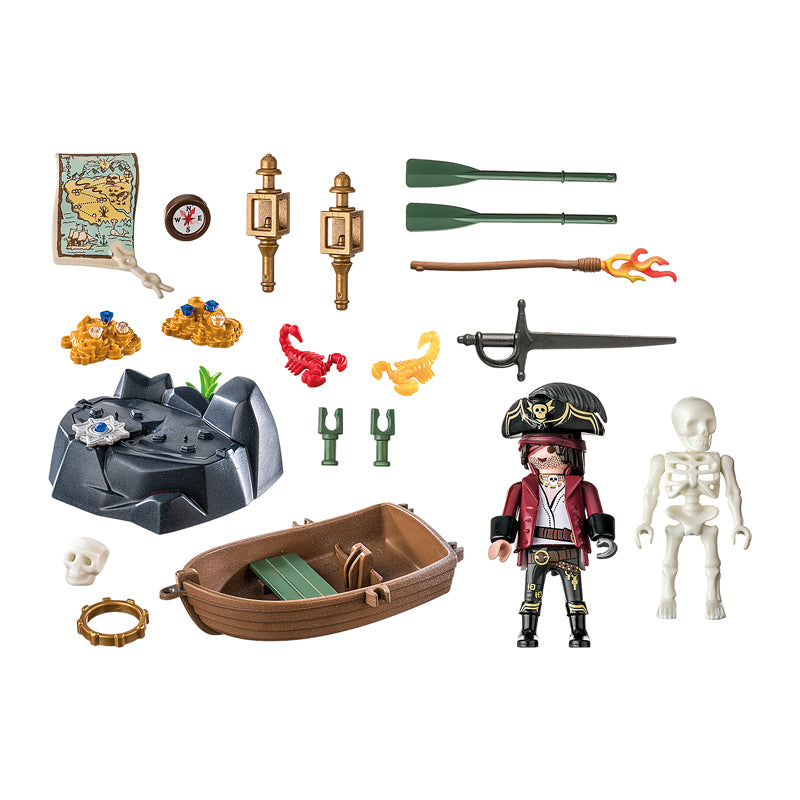 Playmobil 71254 Pirata con bote de remos